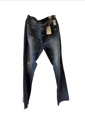 Maurices Women's Slim Straight Faded Blue Jeans